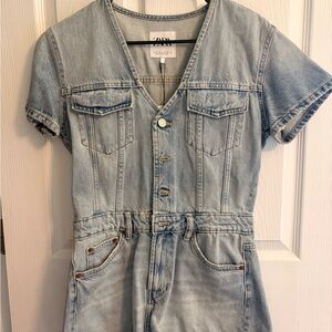 Zara Denim Jumpsuit
